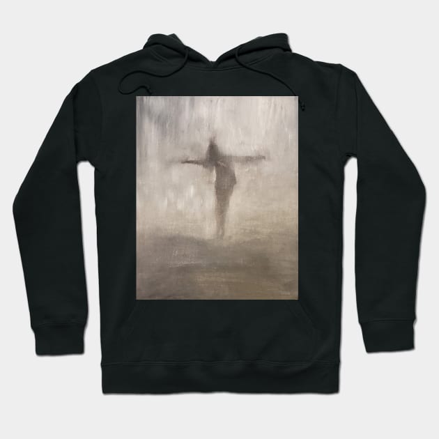 Feel The Rain oil painting by artist Tabitha Kremesec Hoodie by TeteSteva19